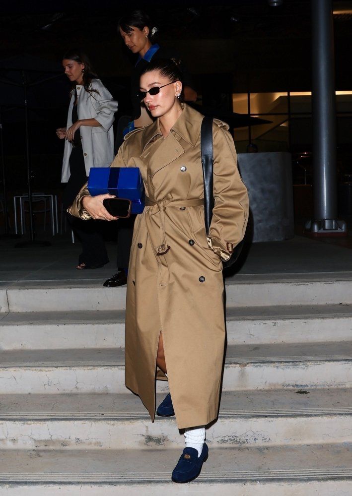 Hailey Bieber loafers