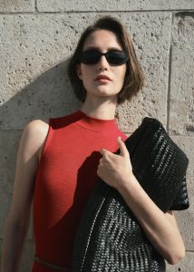Minimalist thin-frame sunglasses from Mango