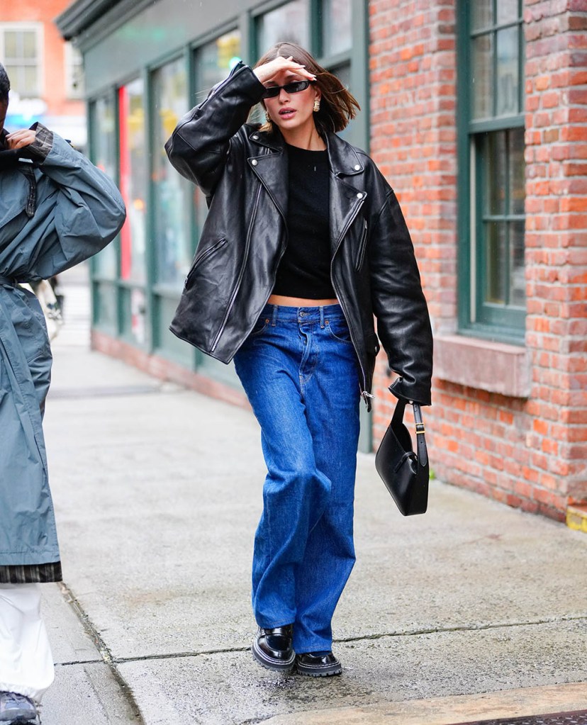 Hailey Bieber loafers