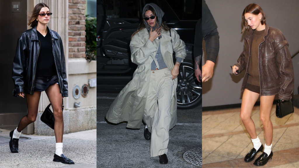 Hailey Bieber loafers