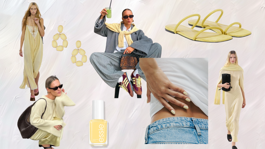 Butter yellow color trend styling for summer fashion