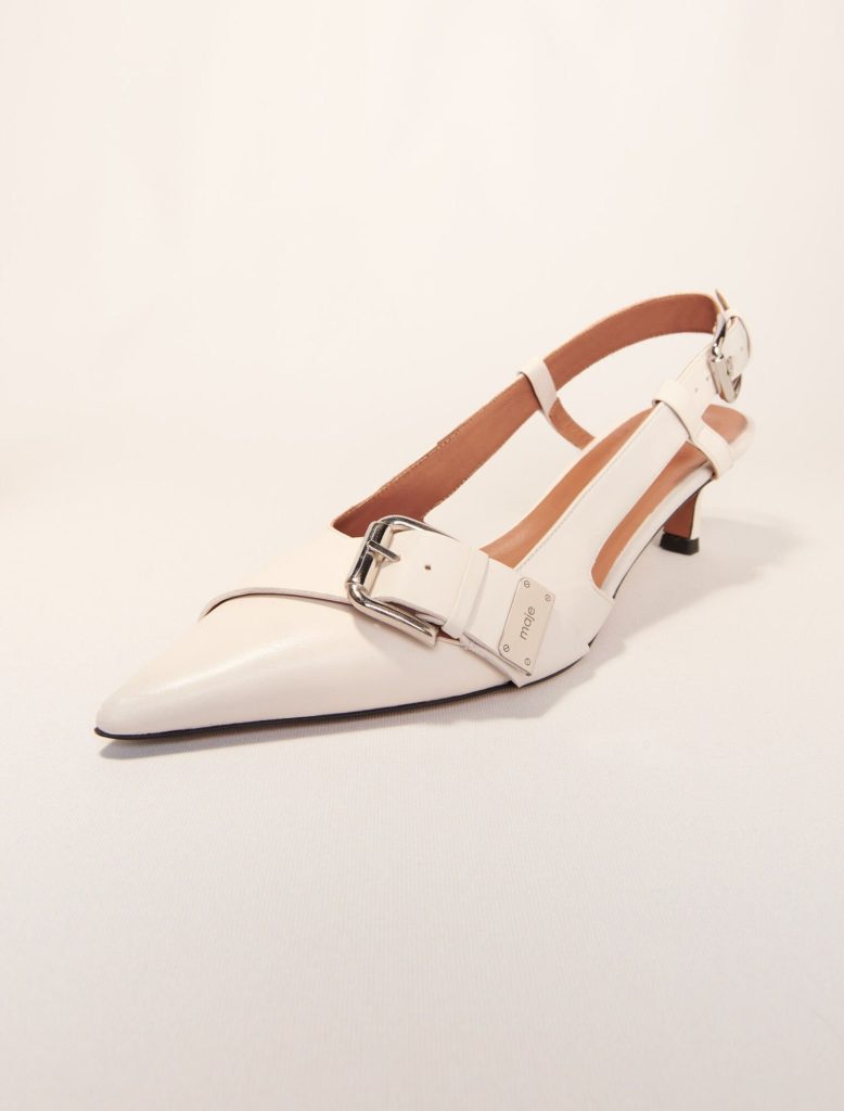 Make Fayna black slingback pumps with pointed toe