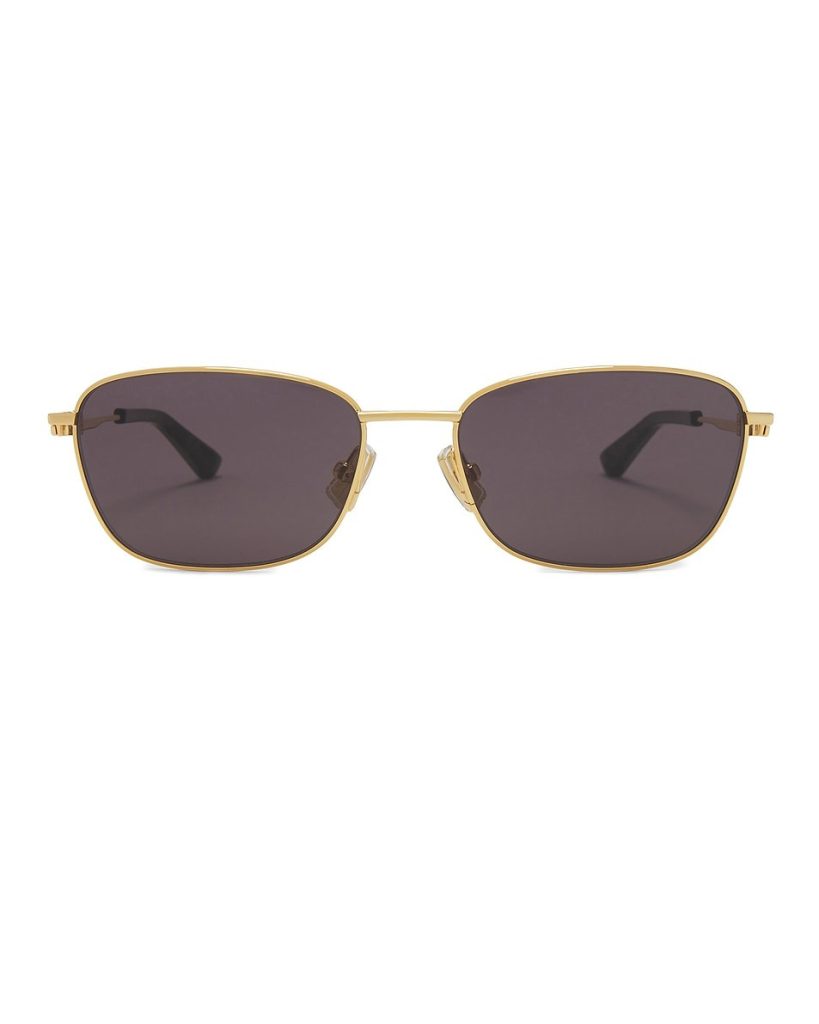 Narrow-frame black retro sunglasses