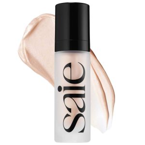 Saie Glowy Super Gel — lightweight glow enhancer for dewy makeup looks